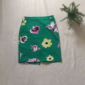 J. Crew Floral Pencil Skirt